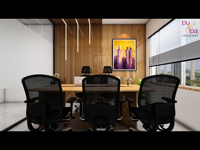 Modern Corporate Boardroom and Conference Setup